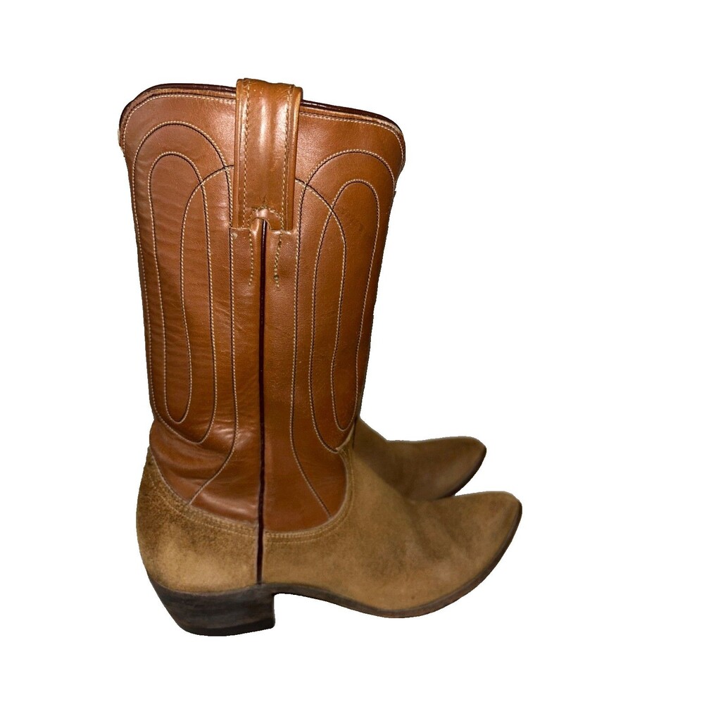 Justin Vintage Women’s Cowboy Cowgirl Western Boots Size 5.5 Custom Zipper